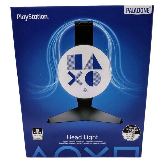 Sony PlayStation Head Light Headphone Stand w/ 2 Light Modes USB Powered NEW - Picture 1 of 4